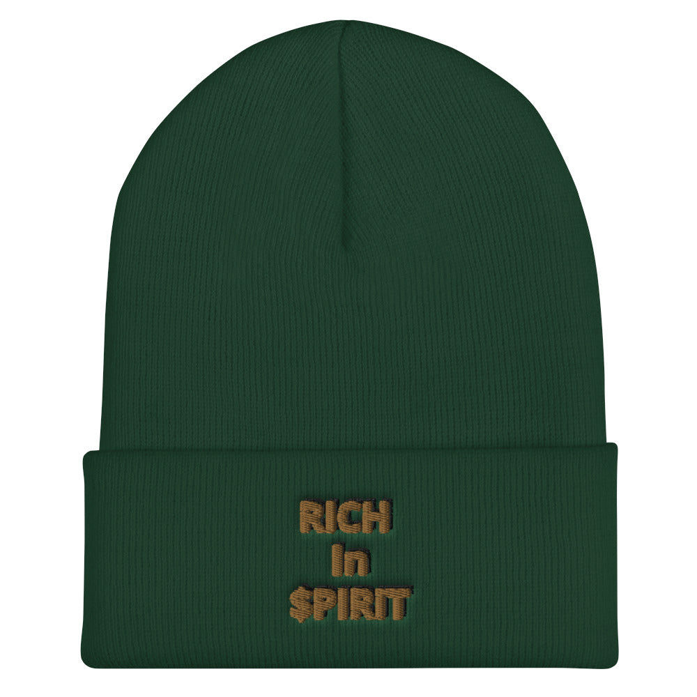 “Rich in Spirit” Cuffed Beanie
