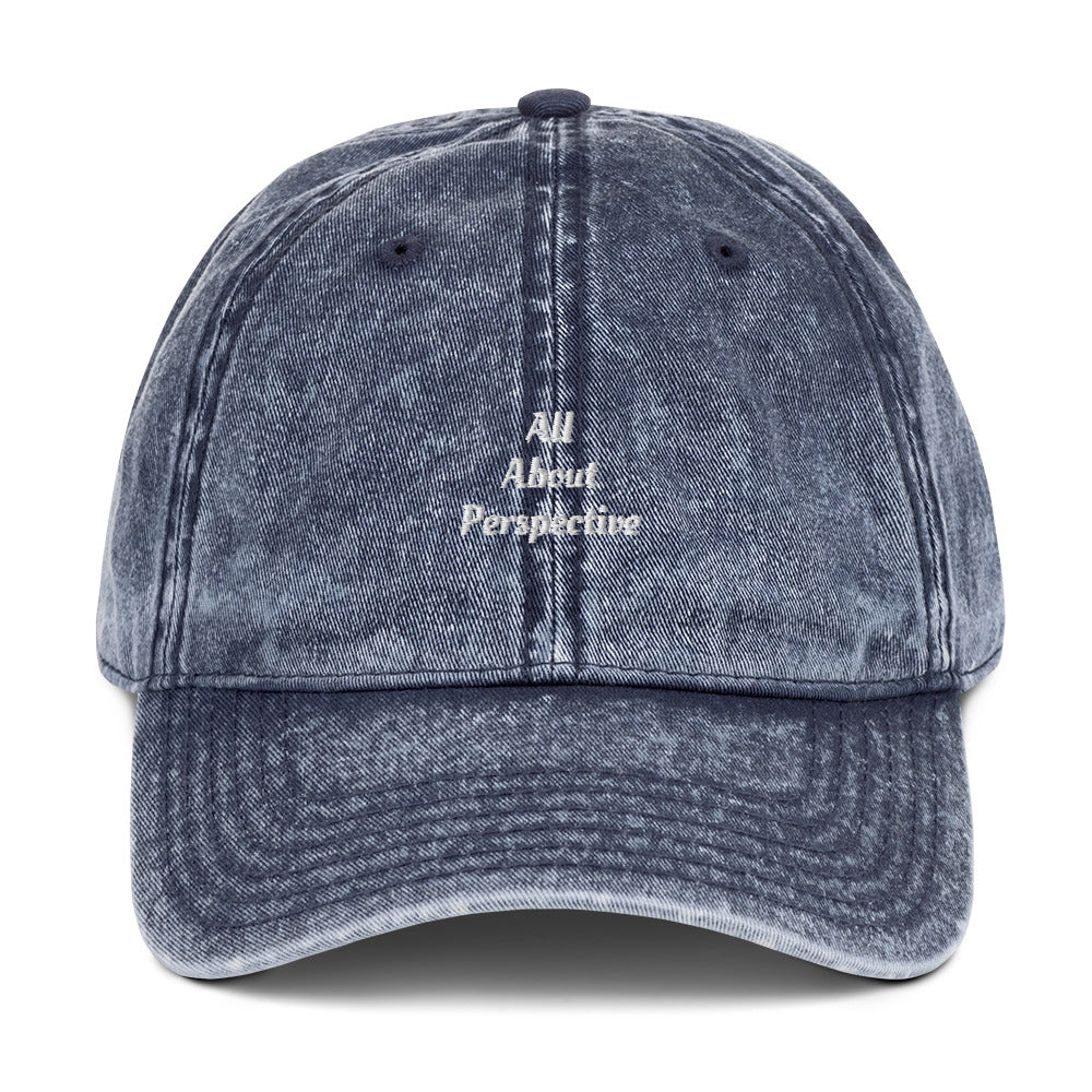 Vintage Cotton “AllAboutPerspective”  Cap