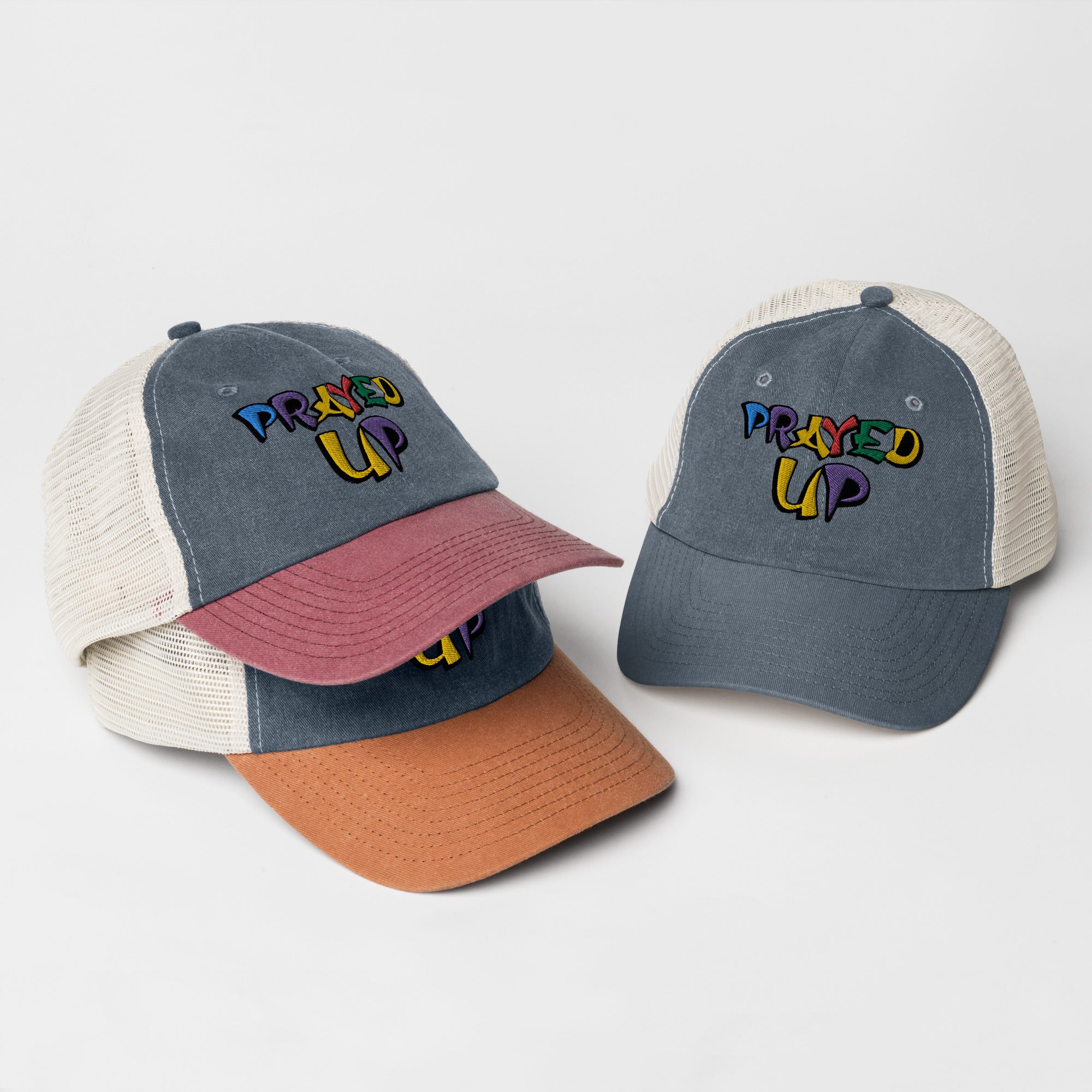 “PrayedUp” Pigment-dyed cap