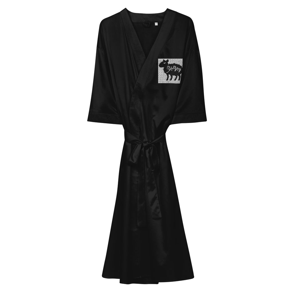 Satin “YOVOY” robe