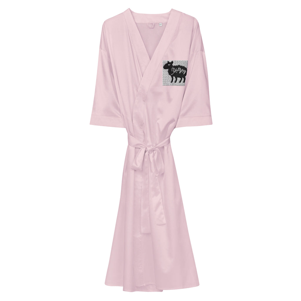 Satin “YOVOY” robe