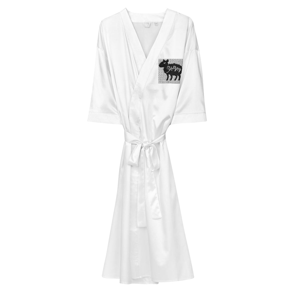 Satin “YOVOY” robe
