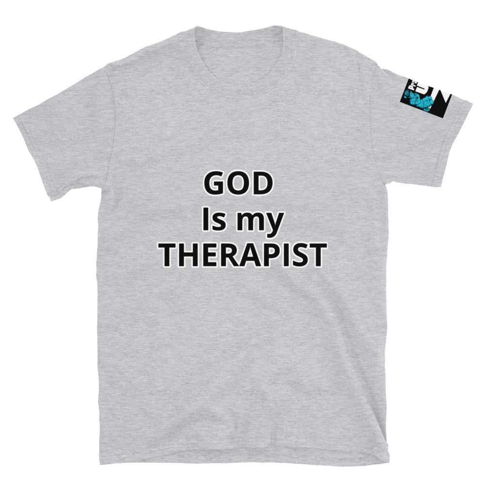 Short-Sleeve “God is my Therapist” T-Shirt