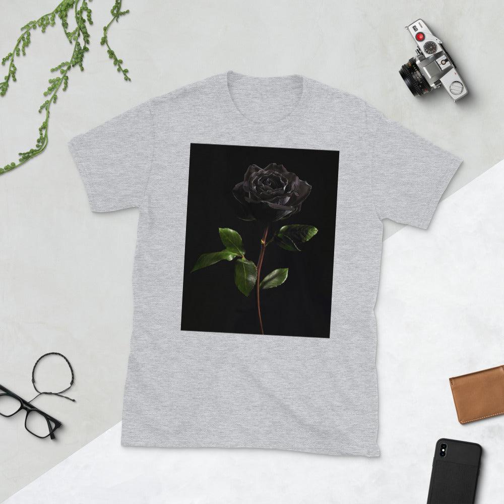 Short-Sleeve “Black Rose” T-Shirt