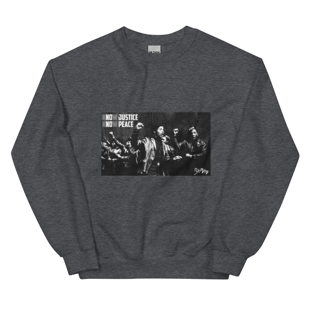 “KnowJusticeKnowPeace” Unisex Sweatshirt