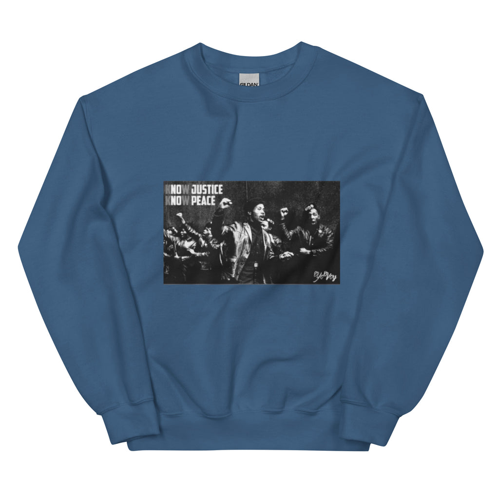 “KnowJusticeKnowPeace” Unisex Sweatshirt