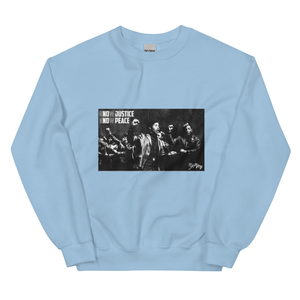 “KnowJusticeKnowPeace” Unisex Sweatshirt