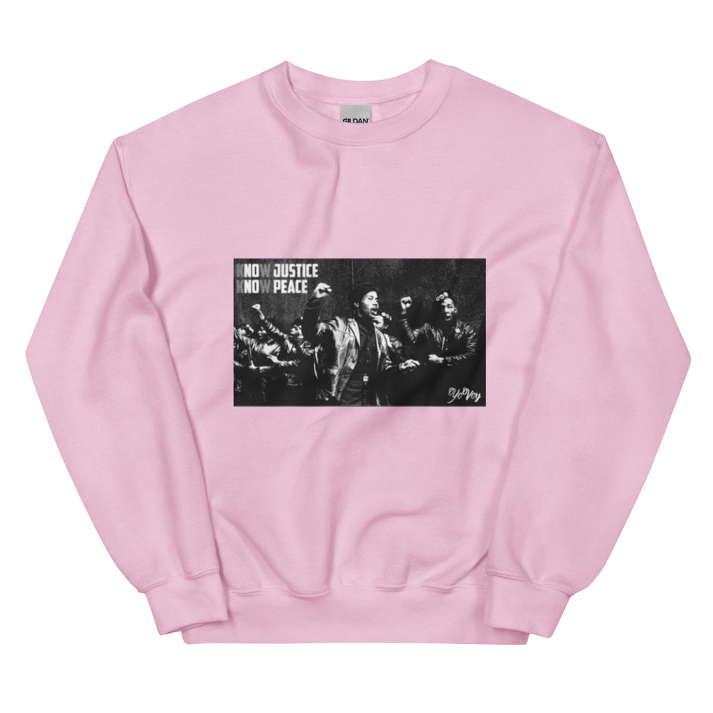 “KnowJusticeKnowPeace” Unisex Sweatshirt