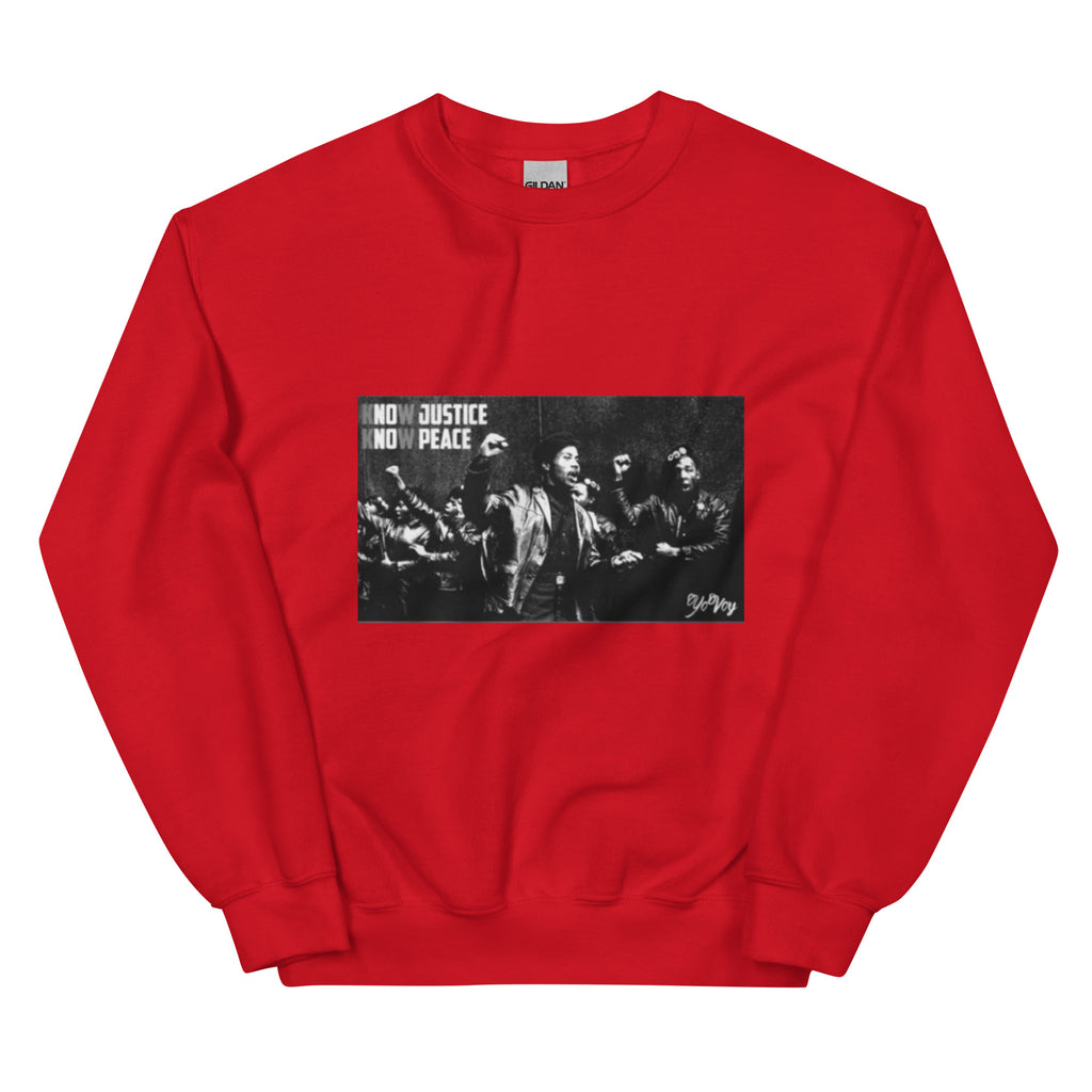 “KnowJusticeKnowPeace” Unisex Sweatshirt