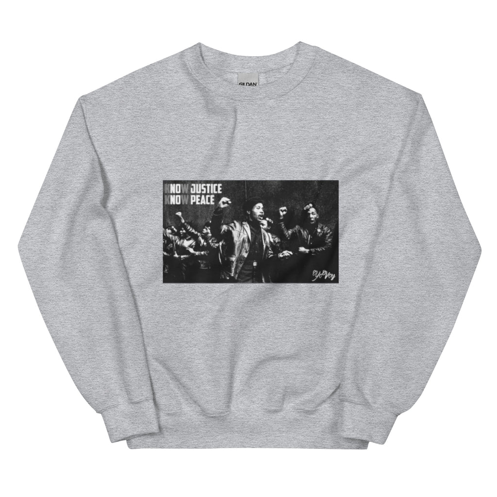 “KnowJusticeKnowPeace” Unisex Sweatshirt