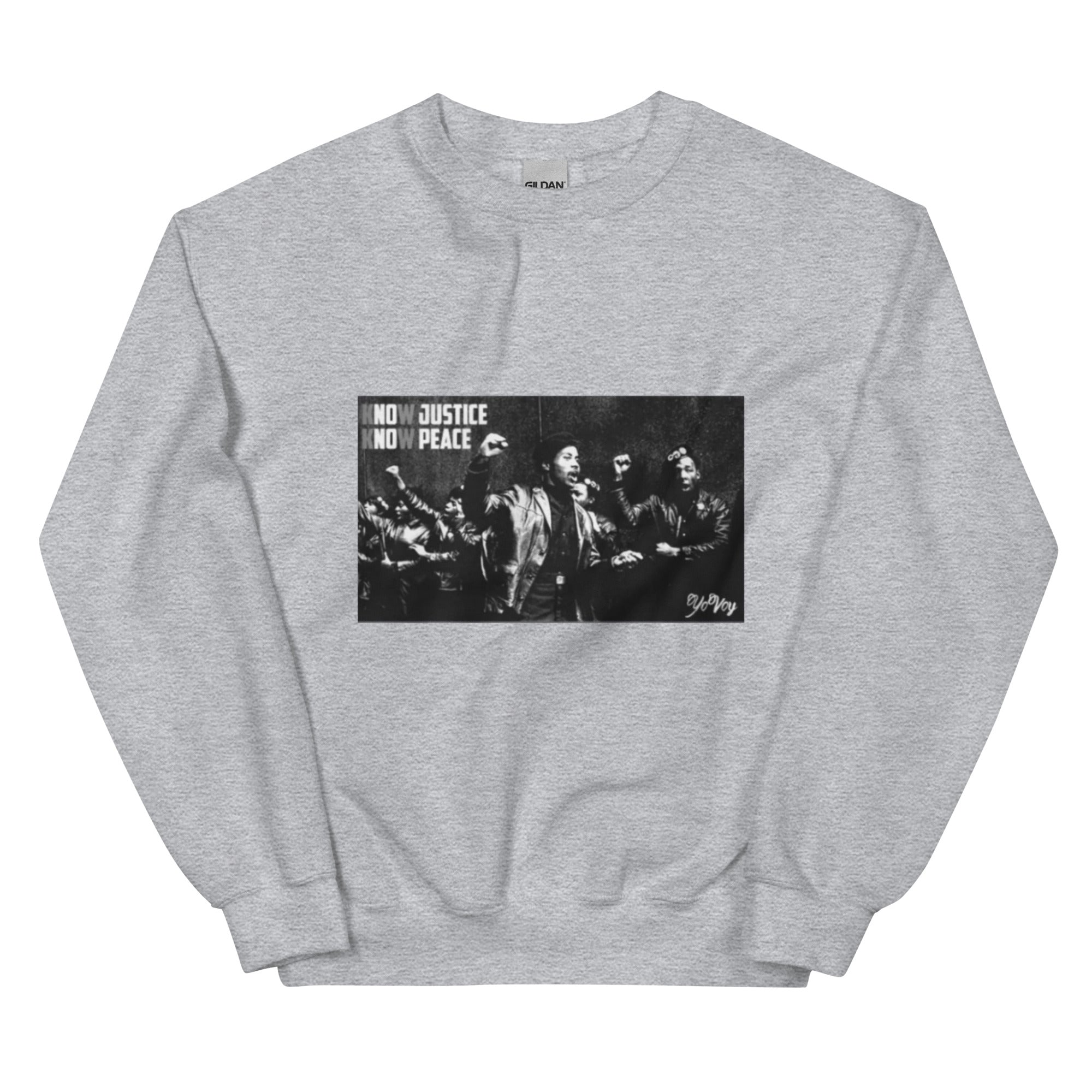 “KnowJusticeKnowPeace” Unisex Sweatshirt