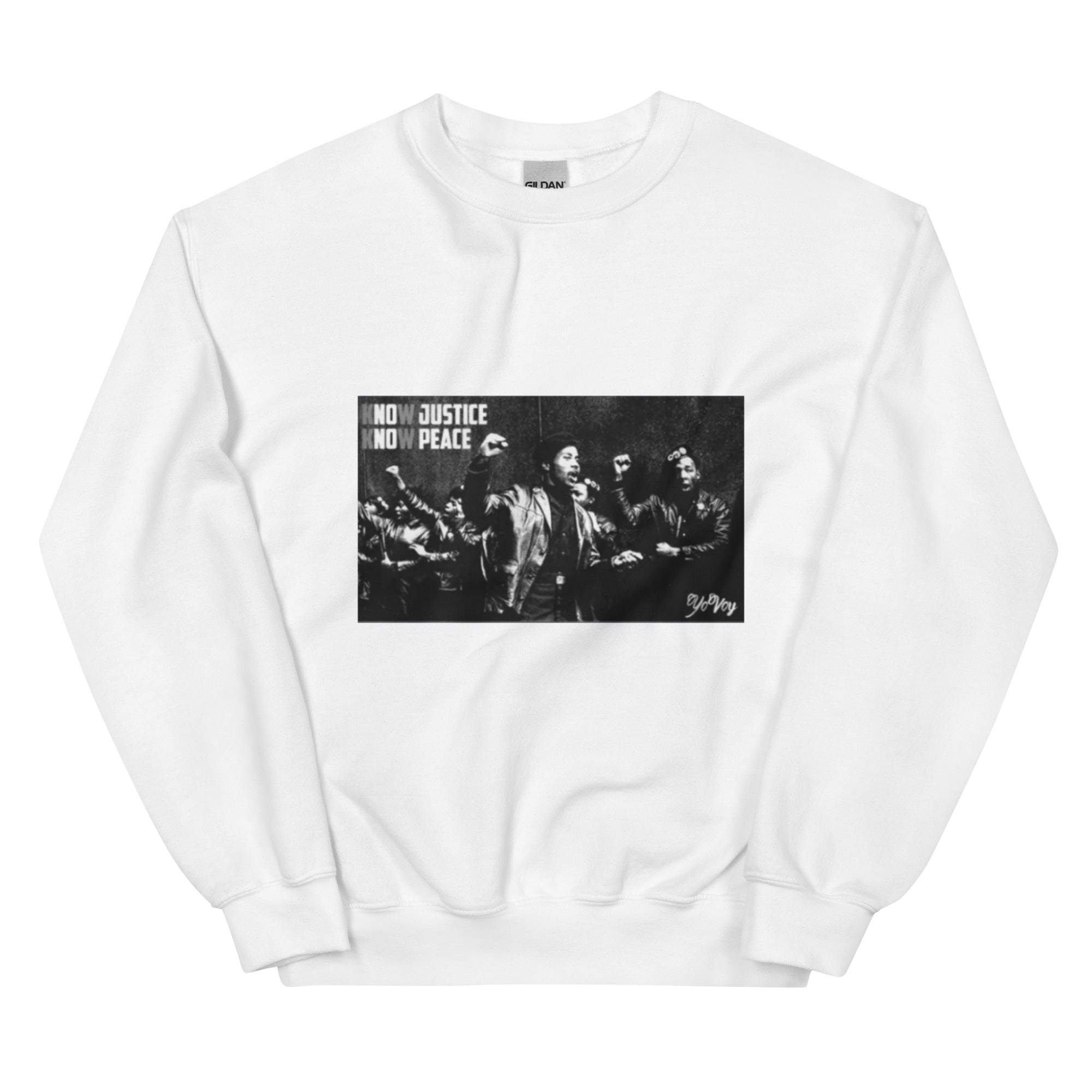 “KnowJusticeKnowPeace” Unisex Sweatshirt