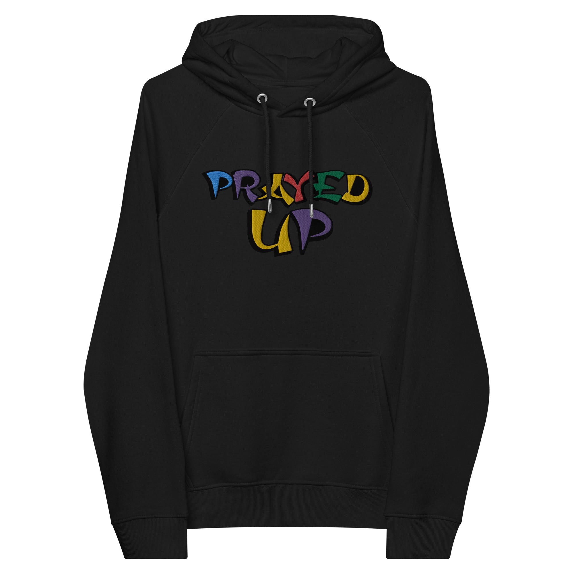 “PrayedUp” Unisex eco raglan hoodie