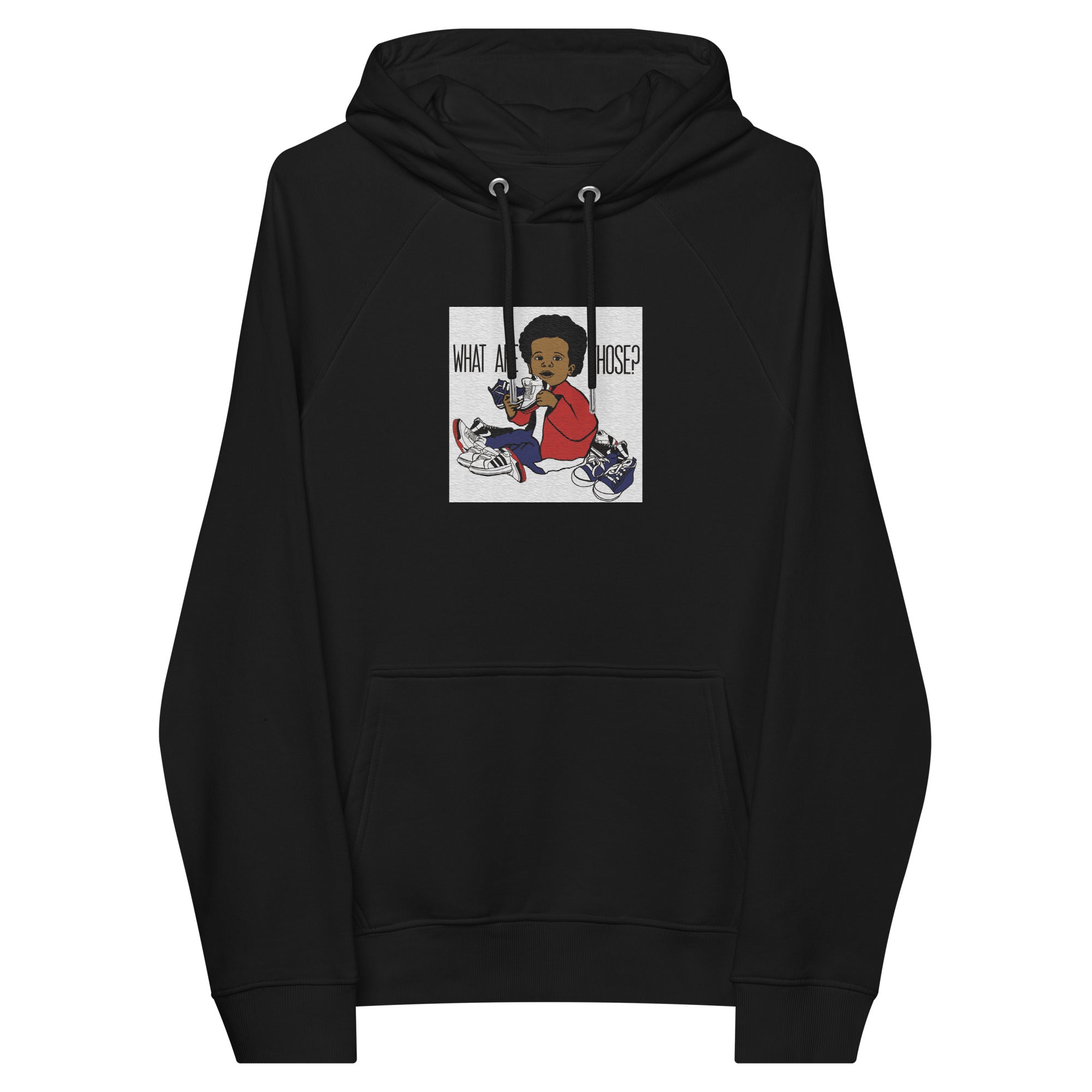 “WhatAreThose” Unisex eco raglan hoodie