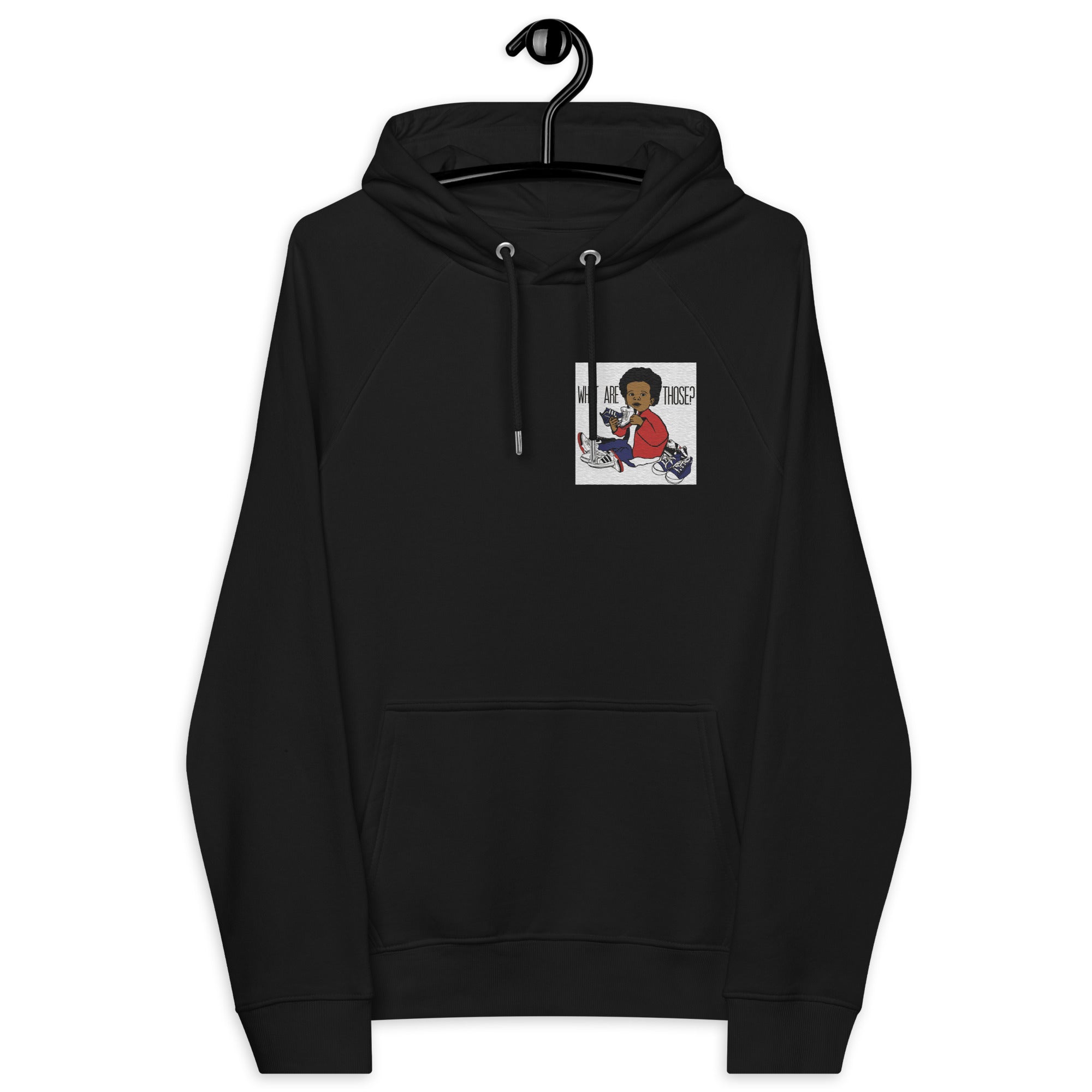 “WhatAreThose” Unisex eco raglan hoodie