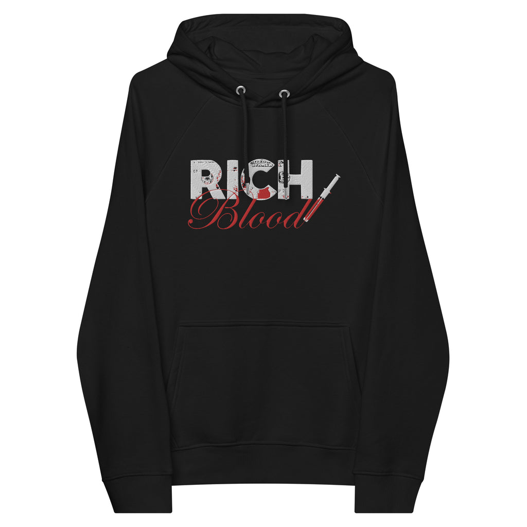 “RICHBlood” Unisex eco raglan hoodie