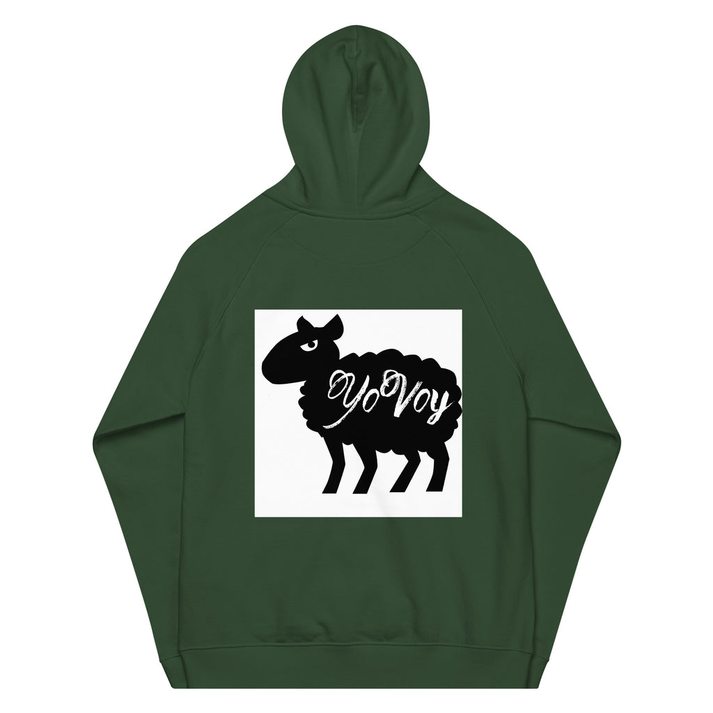 “LveLfe” Unisex eco raglan hoodie