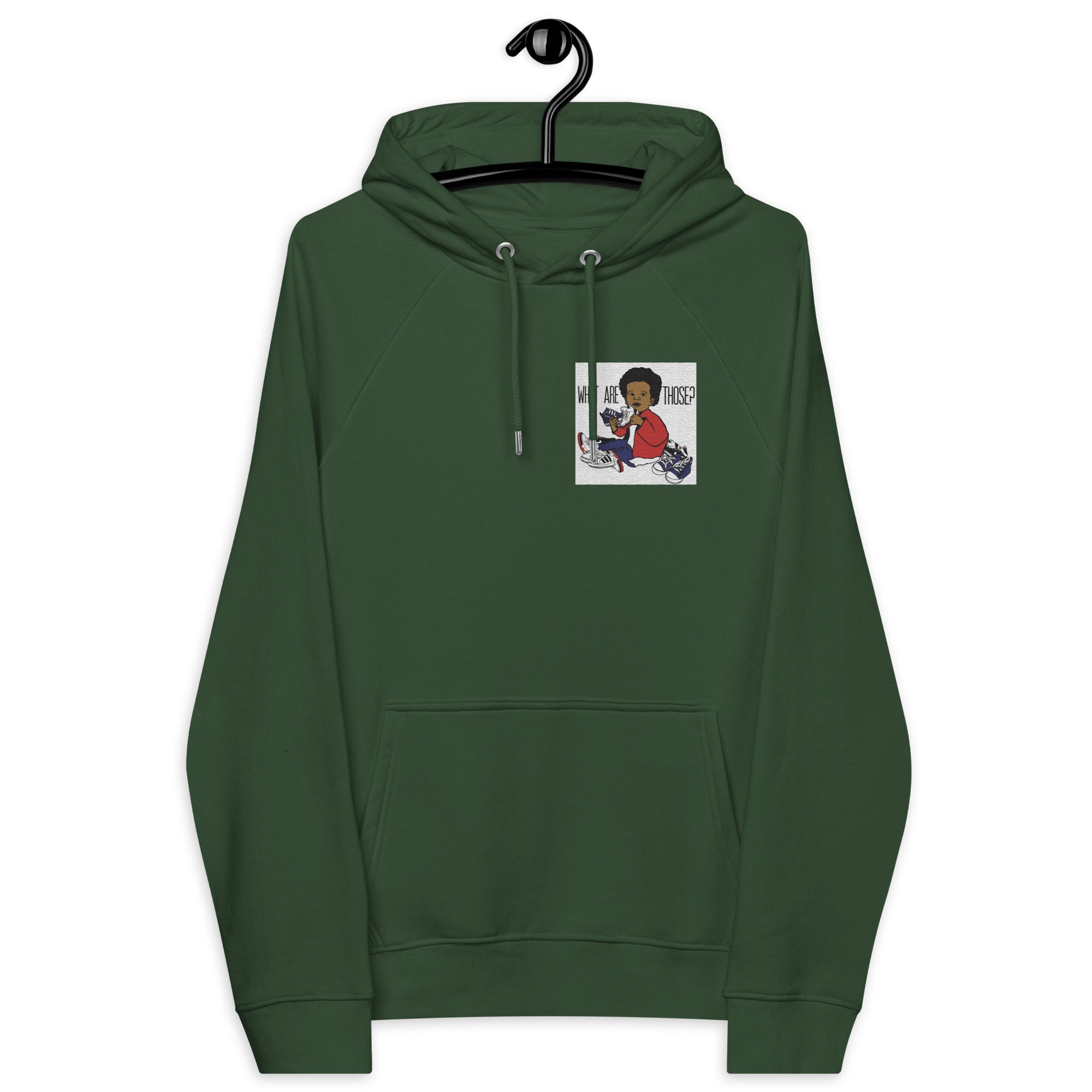 “WhatAreThose” Unisex eco raglan hoodie