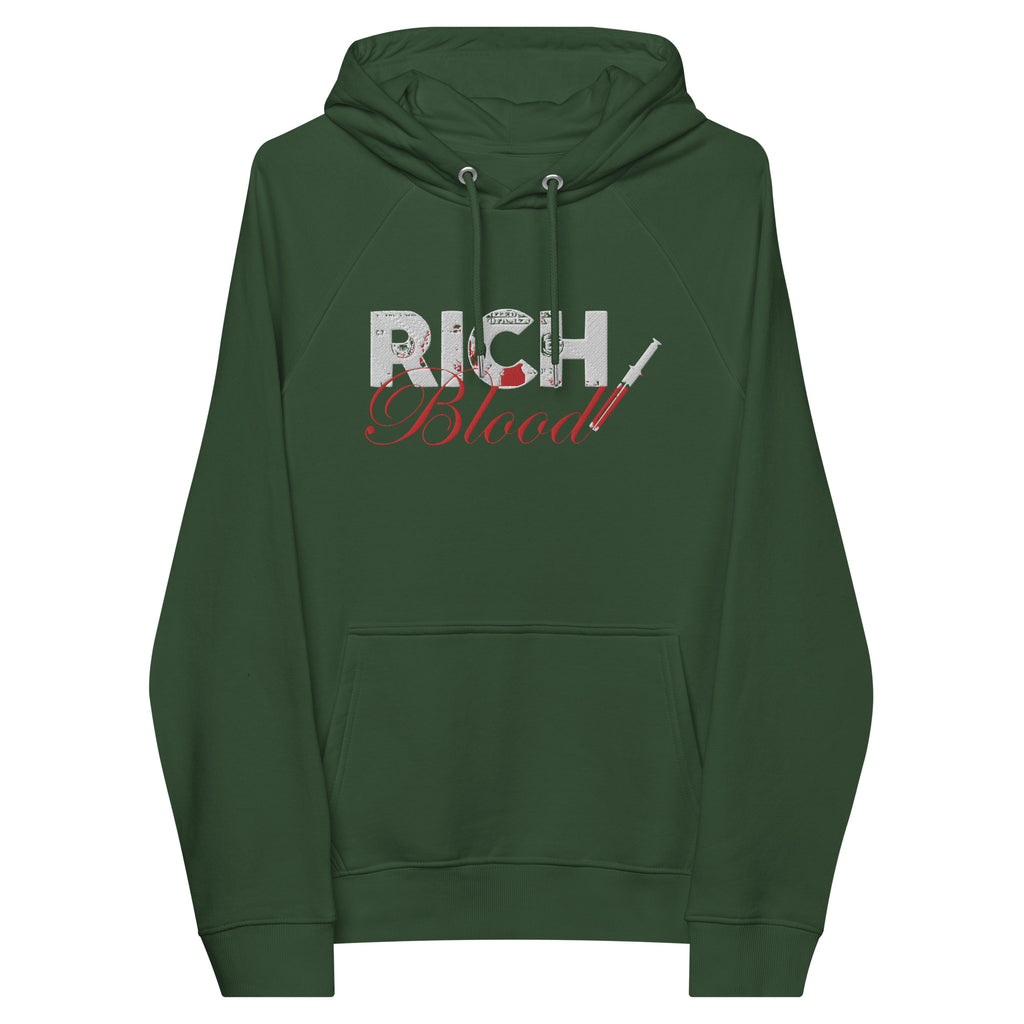 “RichBlood” Unisex eco raglan hoodie