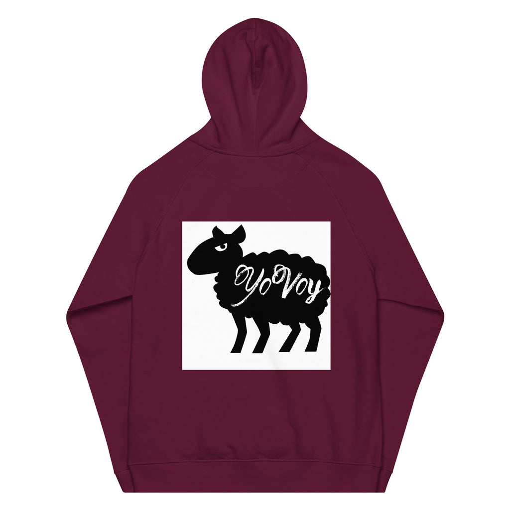 “LveLfe” Unisex eco raglan hoodie