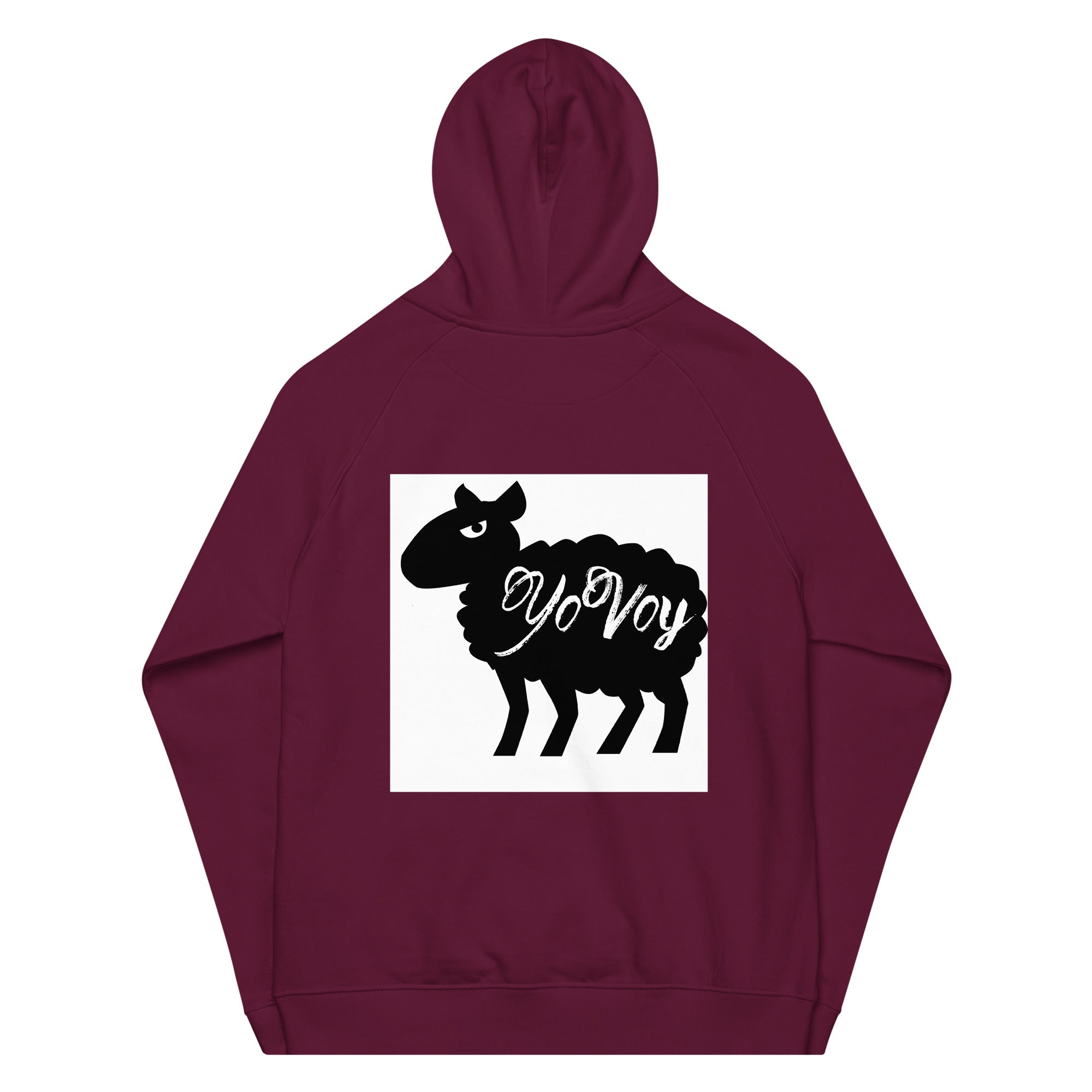 “LveLfe” Unisex eco raglan hoodie