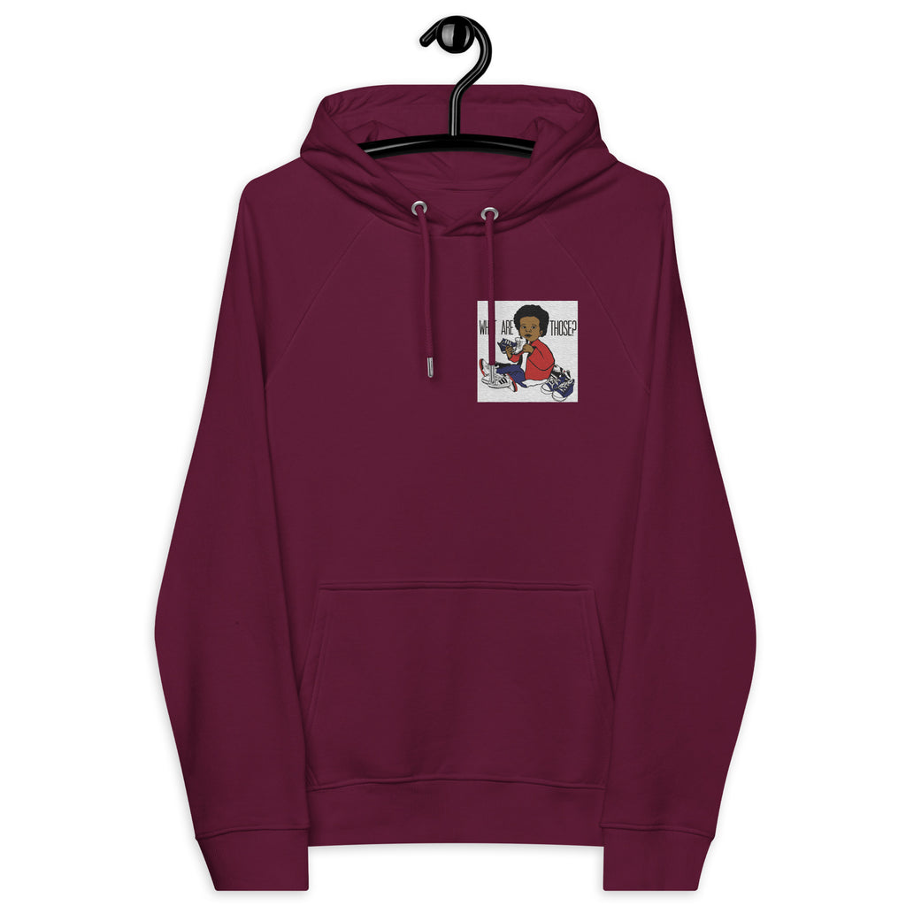 “WhatAreThose” Unisex eco raglan hoodie