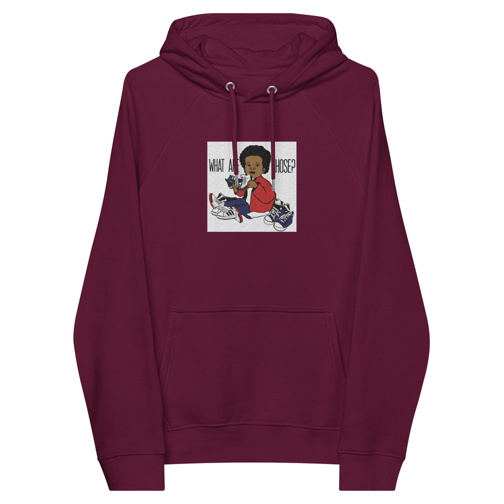 “WhatAreThose” Unisex eco raglan hoodie