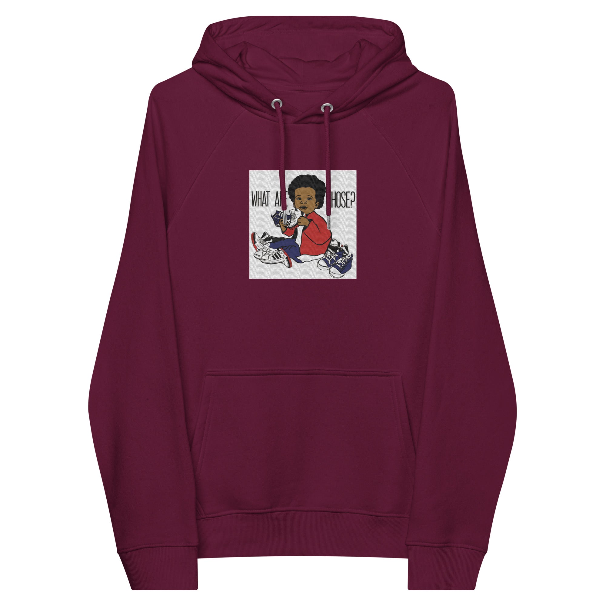 “WhatAreThose” Unisex eco raglan hoodie