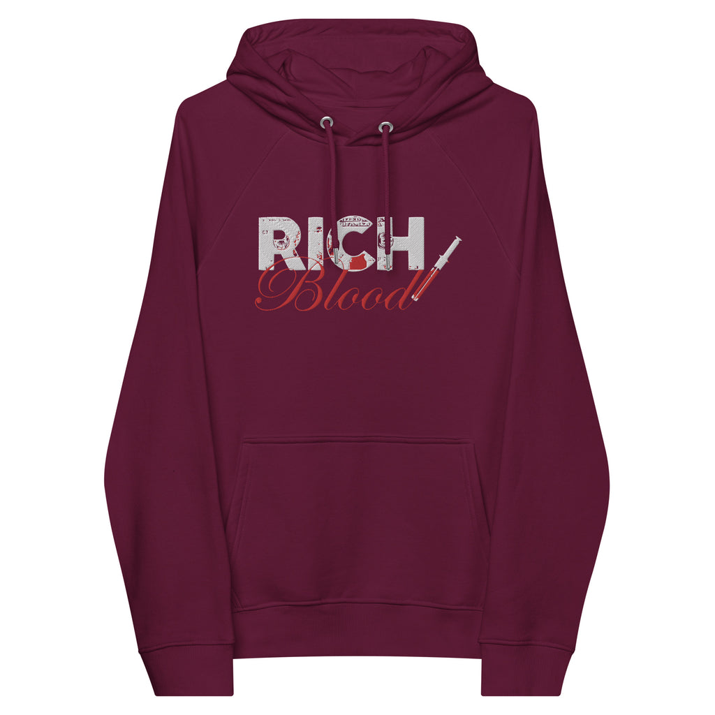 “RichBlood” Unisex eco raglan hoodie