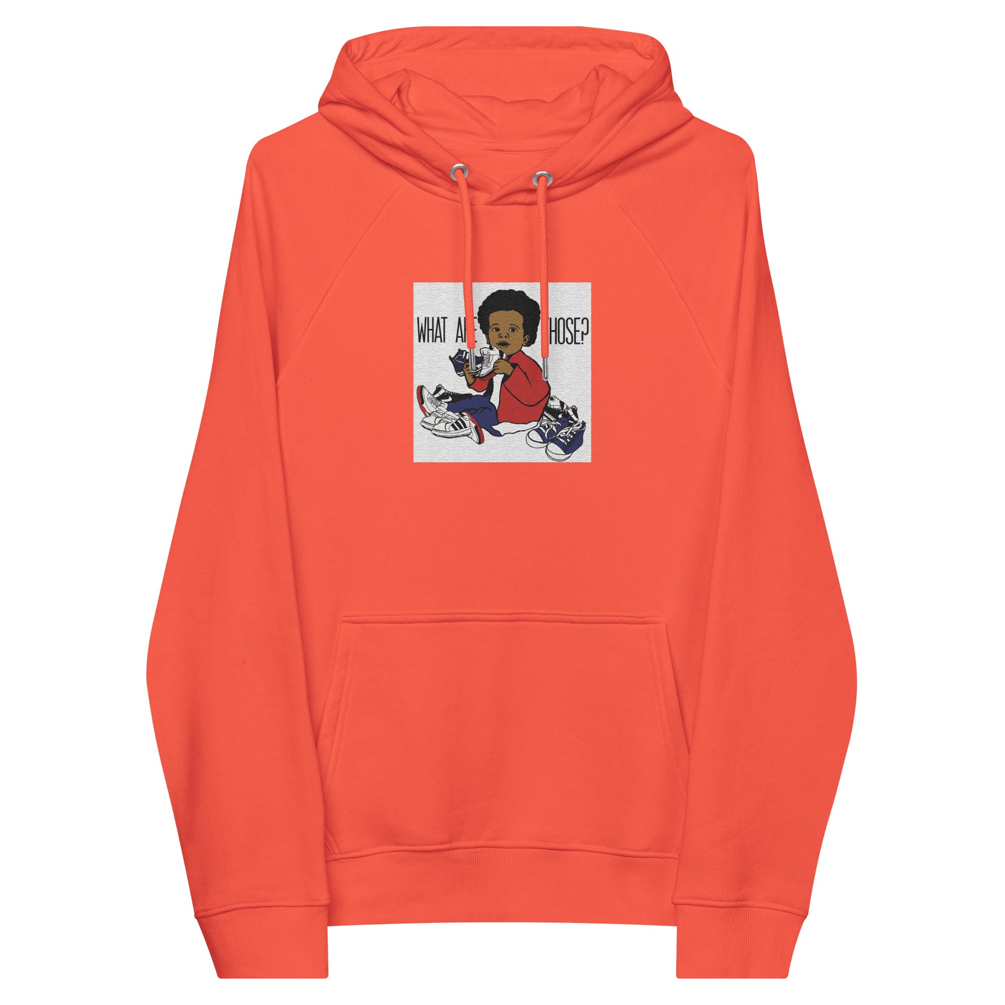 “WhatAreThose” Unisex eco raglan hoodie