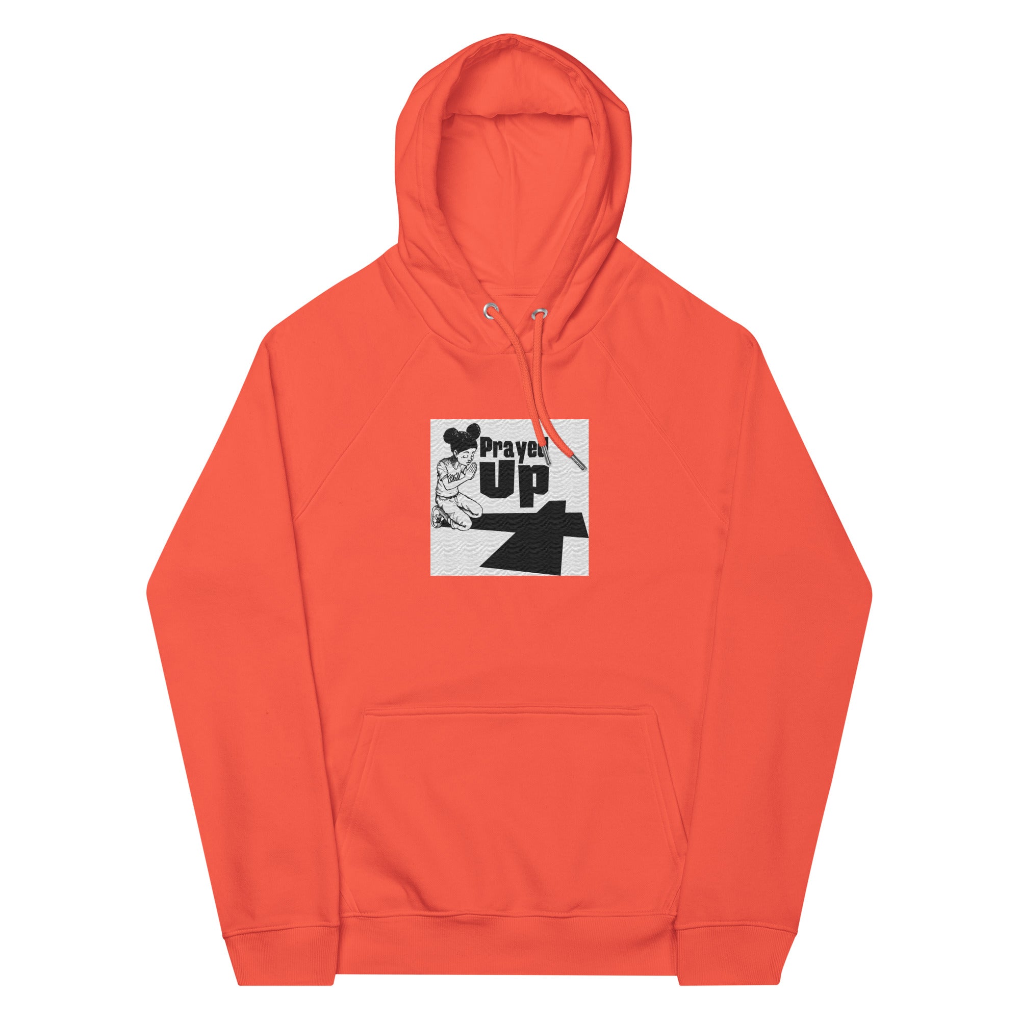 “PrayedUp Girl” eco raglan hoodie