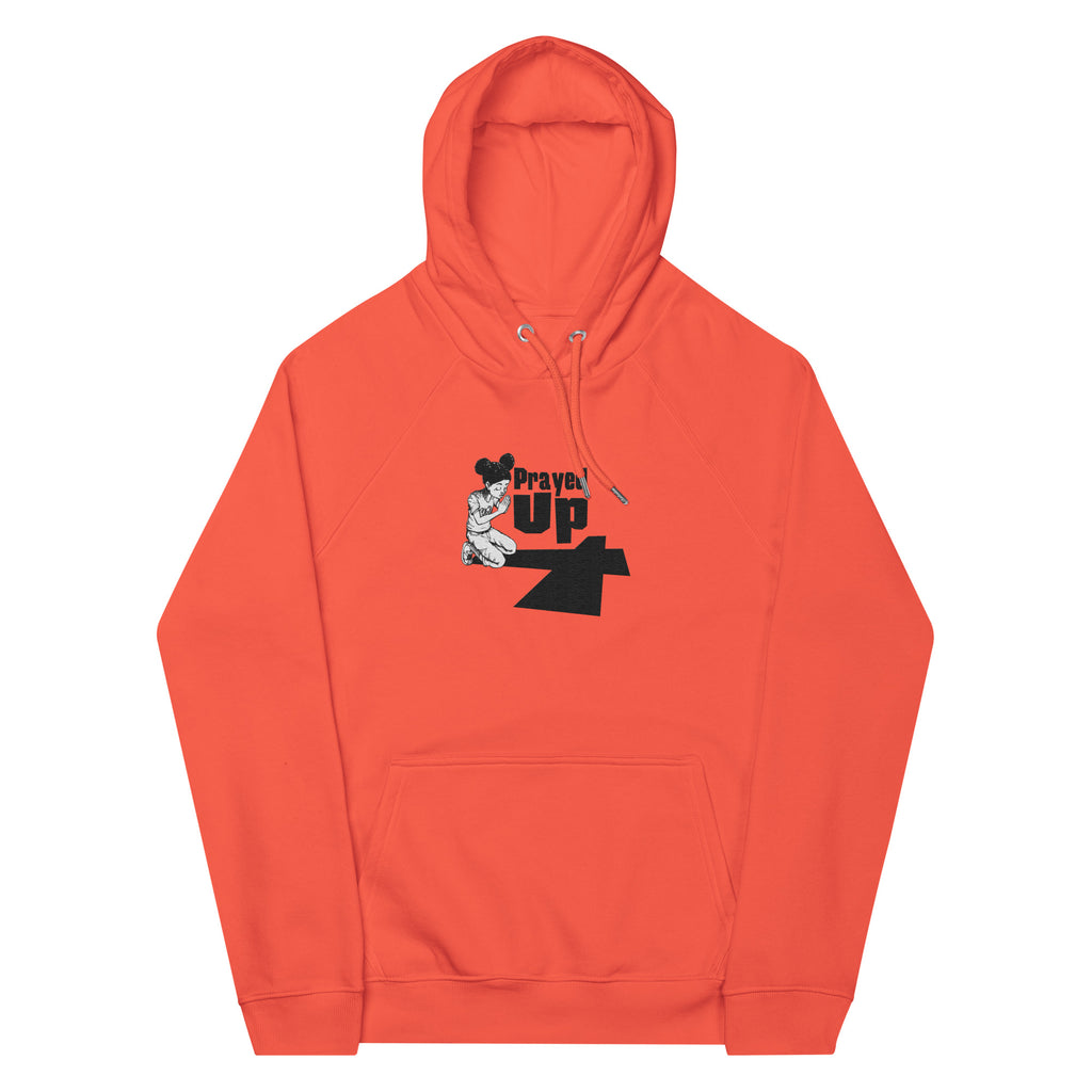 “PrayedUpGirl” eco raglan hoodie