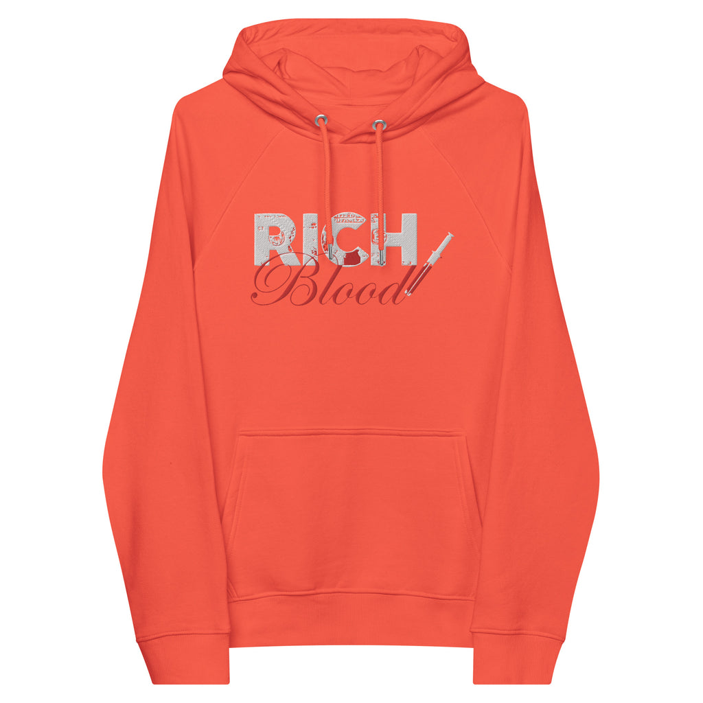 “RichBlood” Unisex eco raglan hoodie