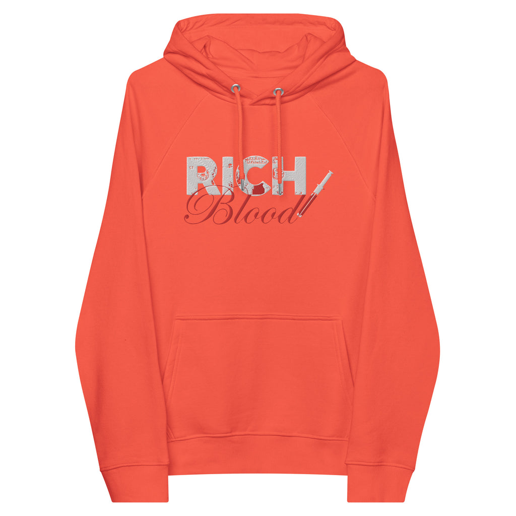 “RICHBlood” Unisex eco raglan hoodie