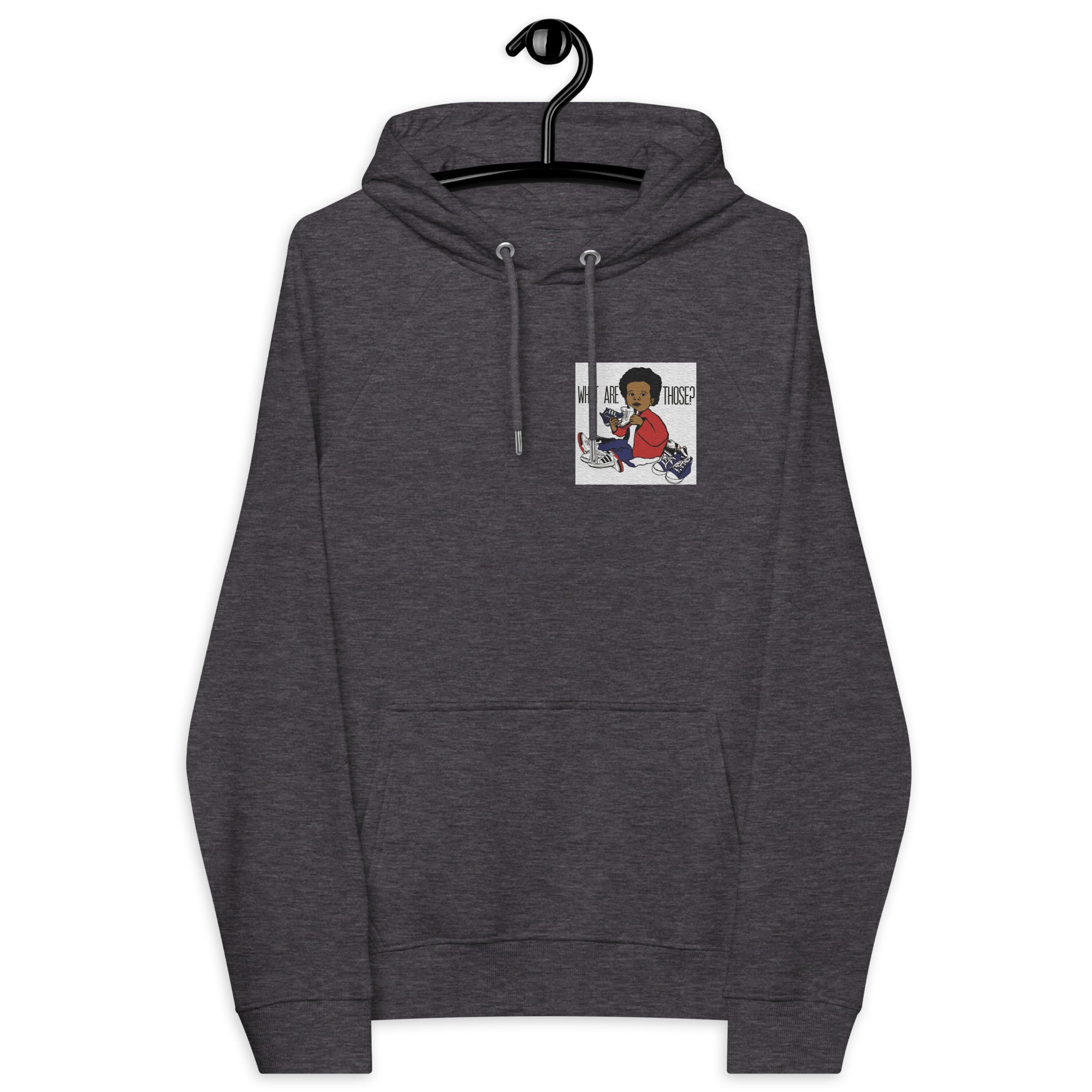 “WhatAreThose” Unisex eco raglan hoodie