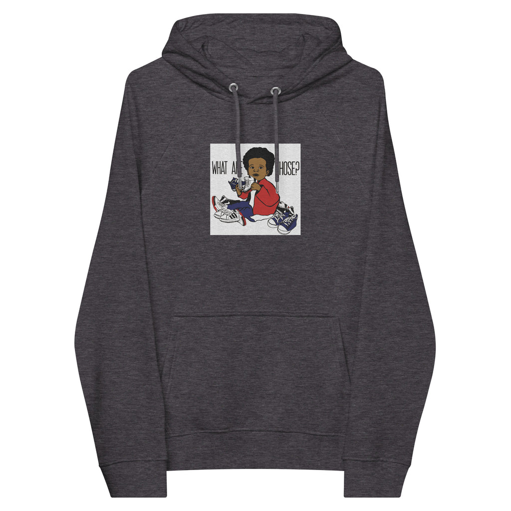 “WhatAreThose” Unisex eco raglan hoodie