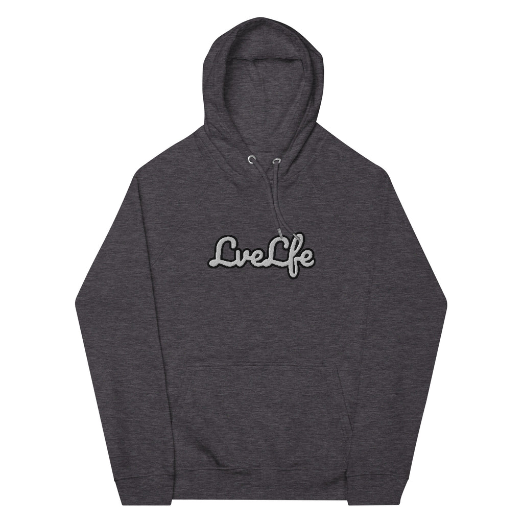 “LveLfe” Unisex eco raglan hoodie