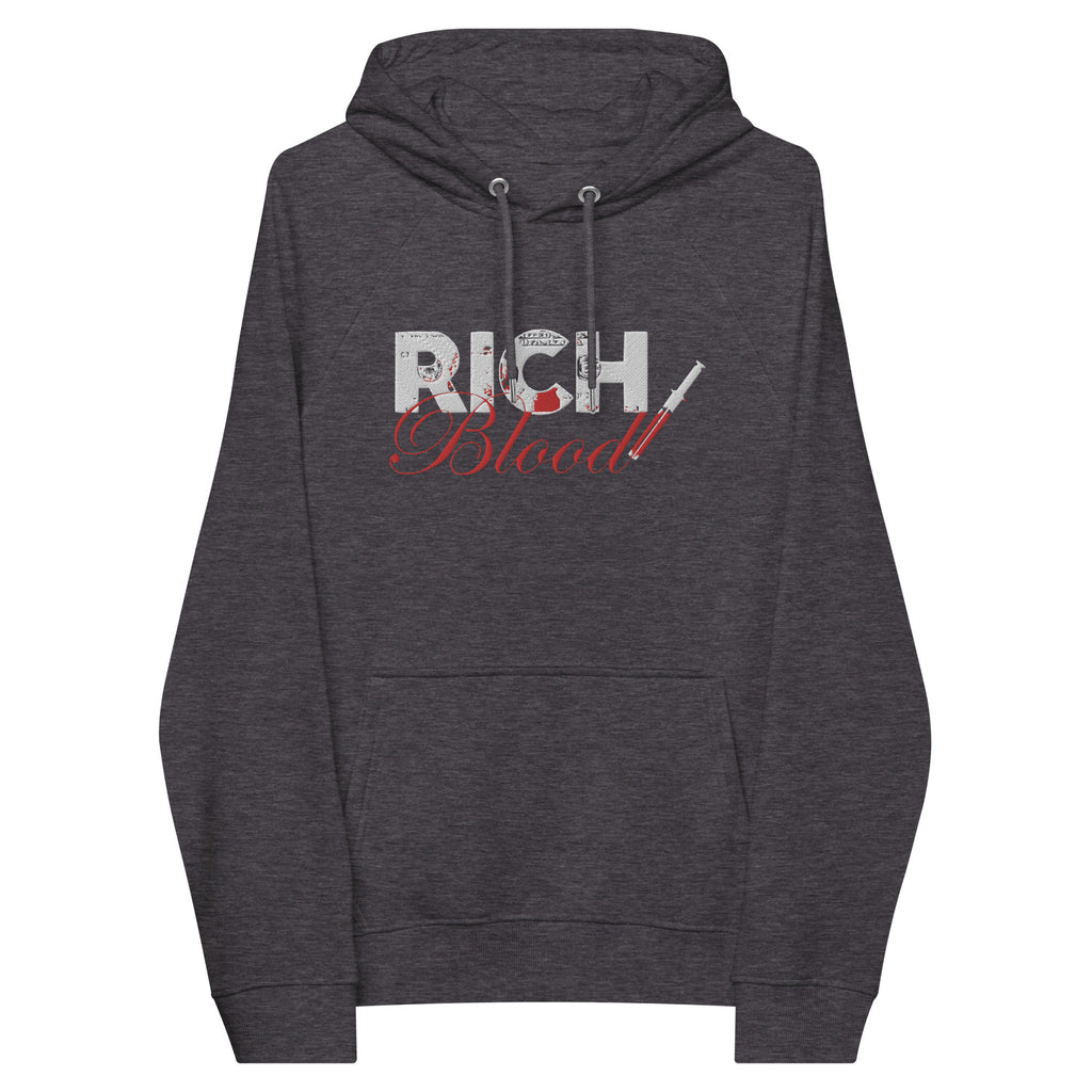 “RichBlood” Unisex eco raglan hoodie