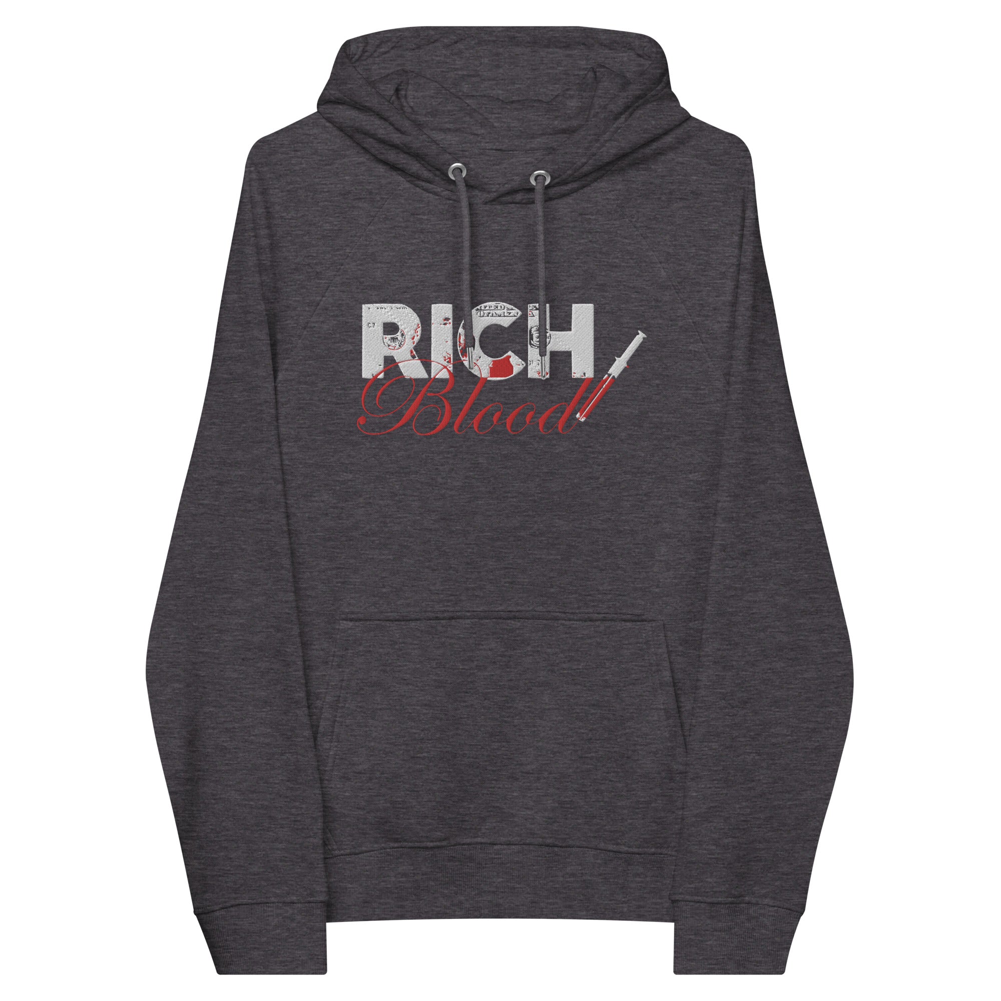 “RichBlood” Unisex eco raglan hoodie