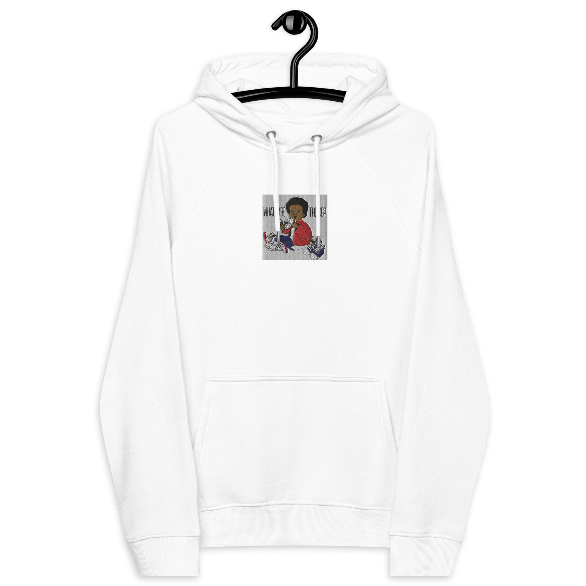 “WhatAreThose” Unisex eco raglan hoodie