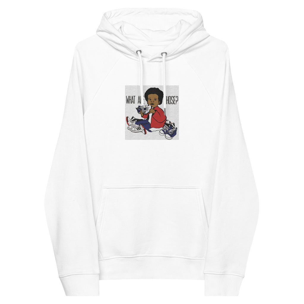 “WhatAreThose” Unisex eco raglan hoodie