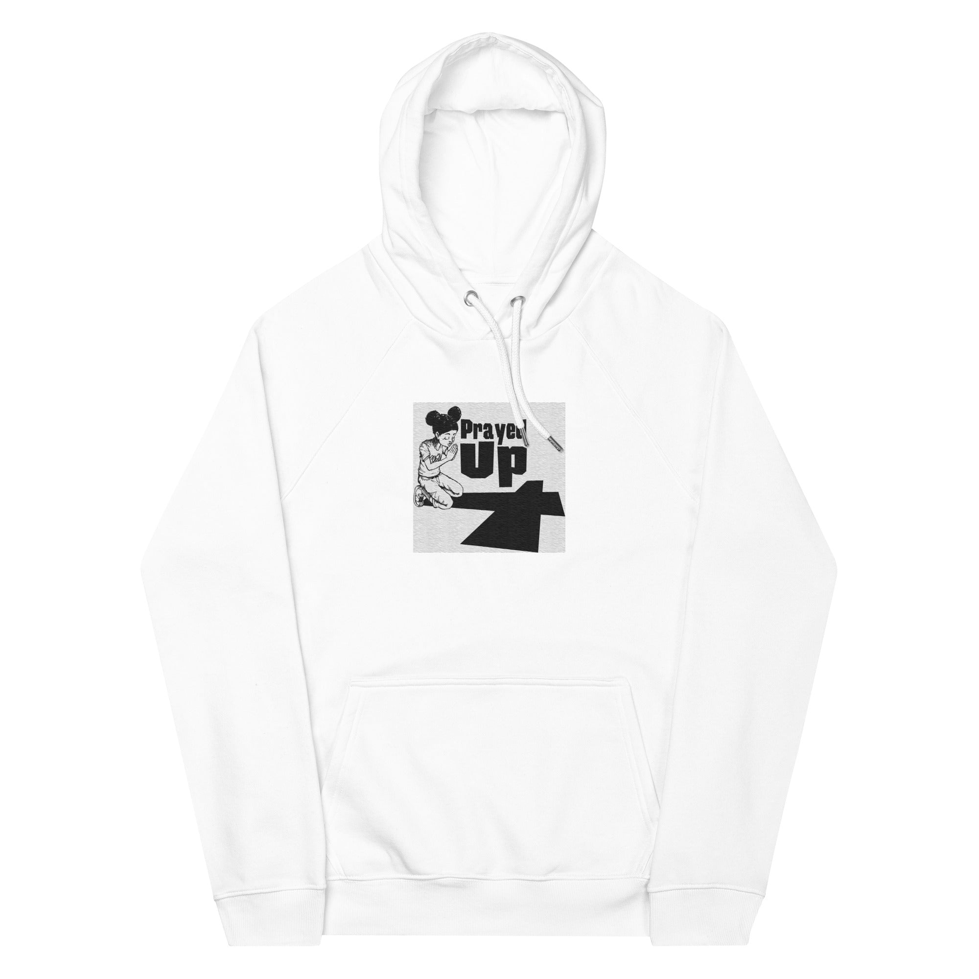 “PrayedUp Girl” eco raglan hoodie