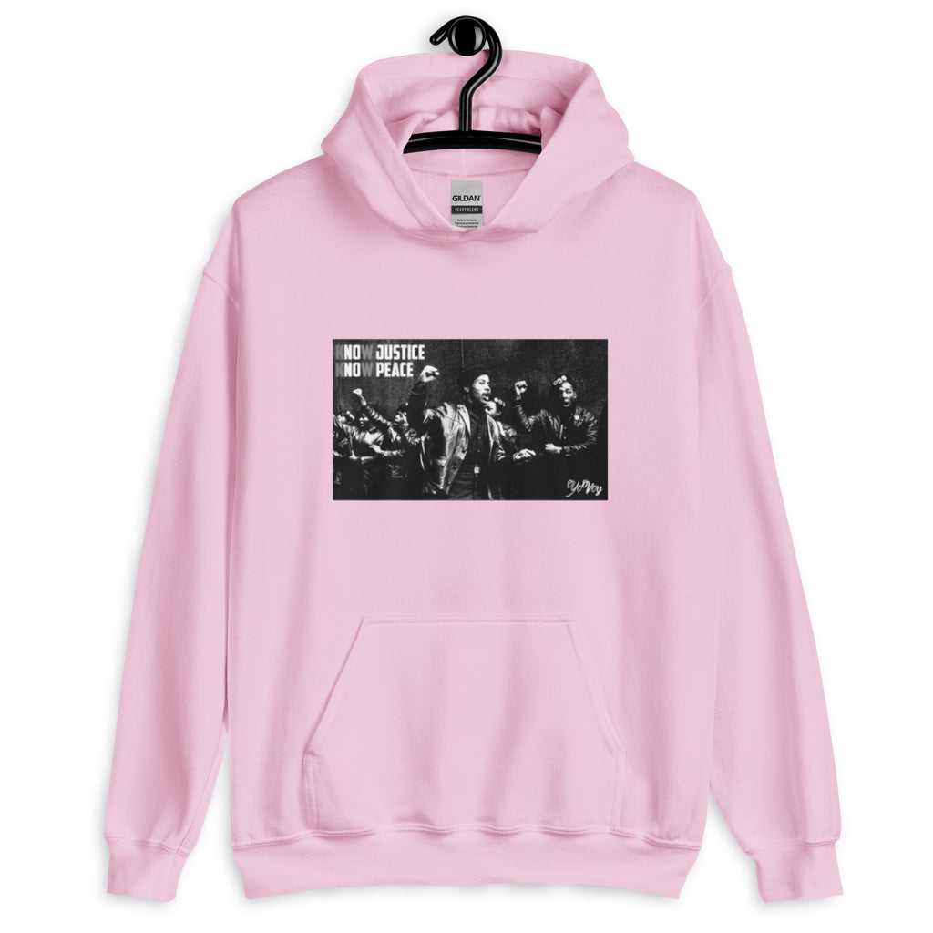 “KnowJusticeKnowPeace”Unisex Hoodie