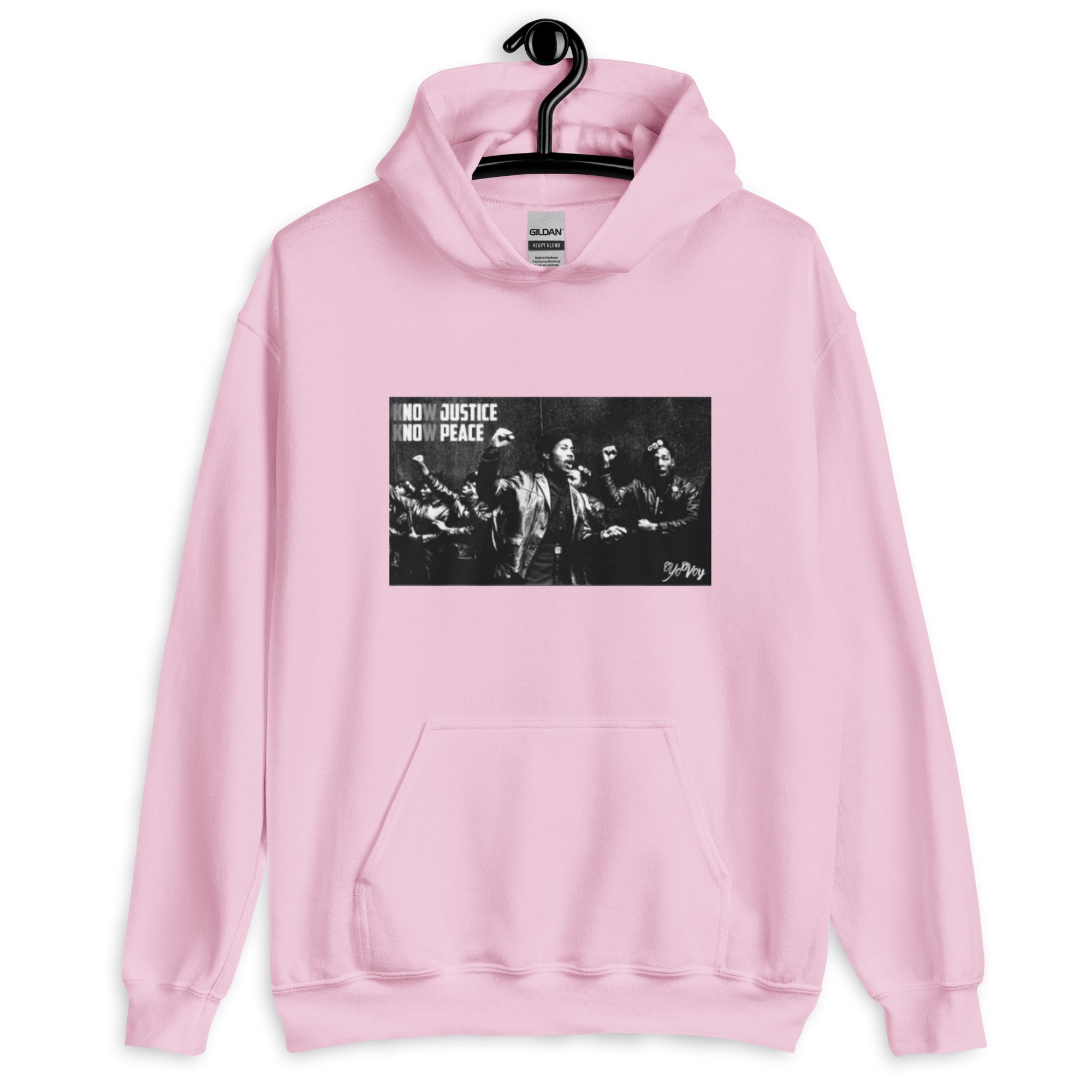 “KnowJusticeKnowPeace”Unisex Hoodie