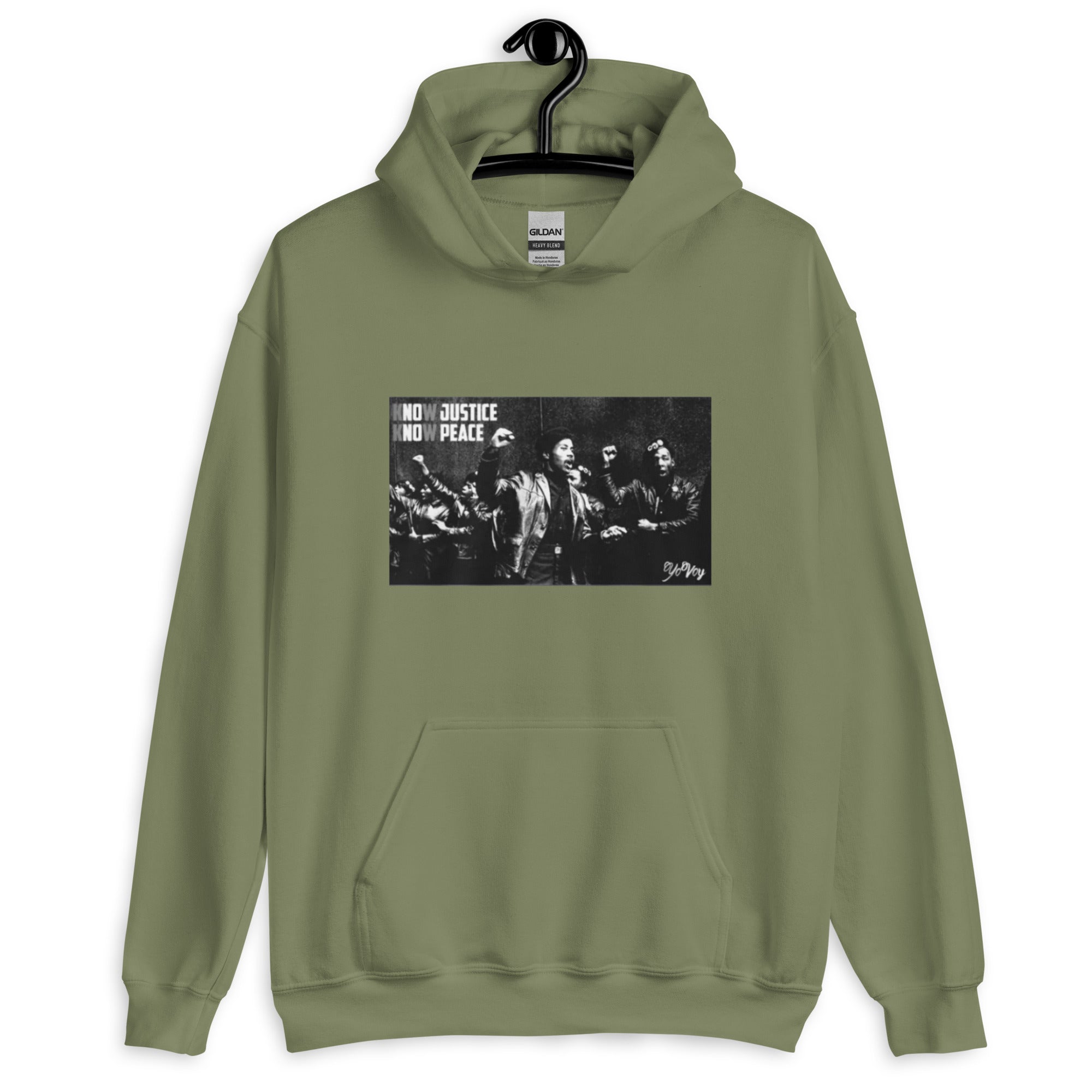 “KnowJusticeKnowPeace”Unisex Hoodie