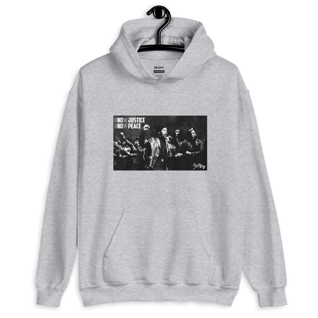 “KnowJusticeKnowPeace”Unisex Hoodie