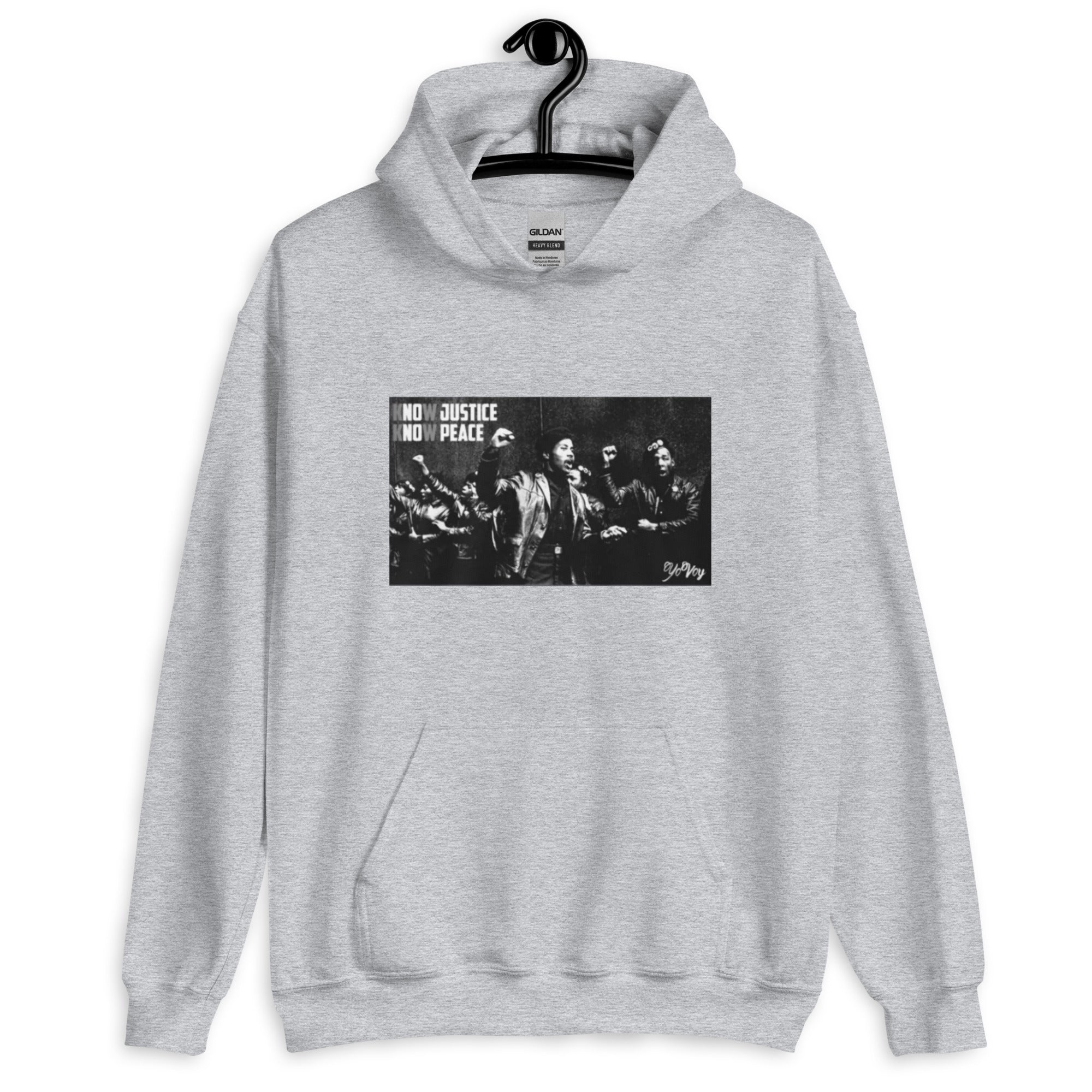 “KnowJusticeKnowPeace”Unisex Hoodie