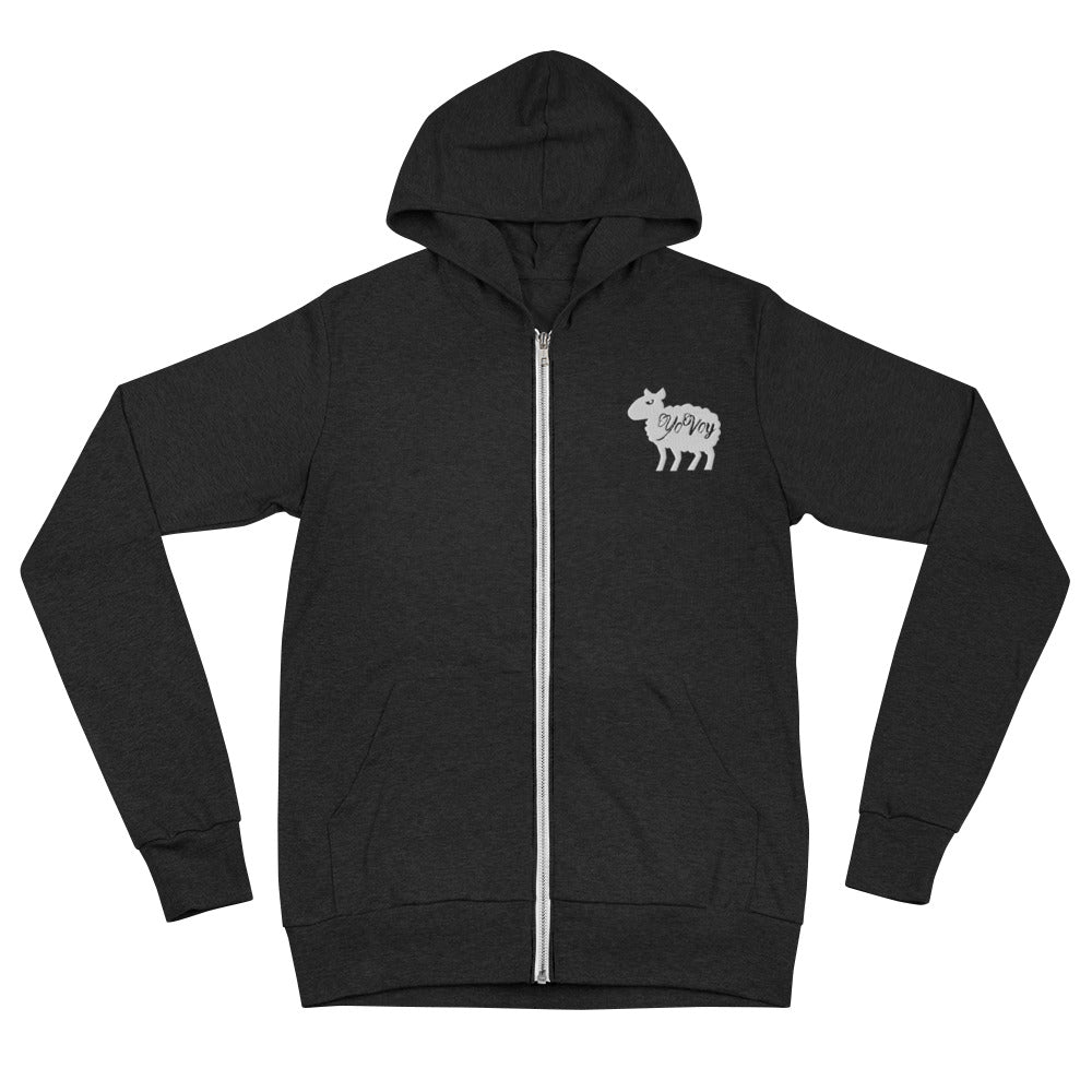 “YOVOYSheep” Unisex zip hoodie