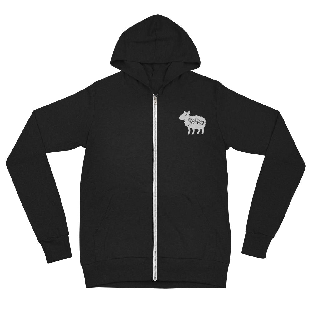 “YOVOYSheep” Unisex zip hoodie