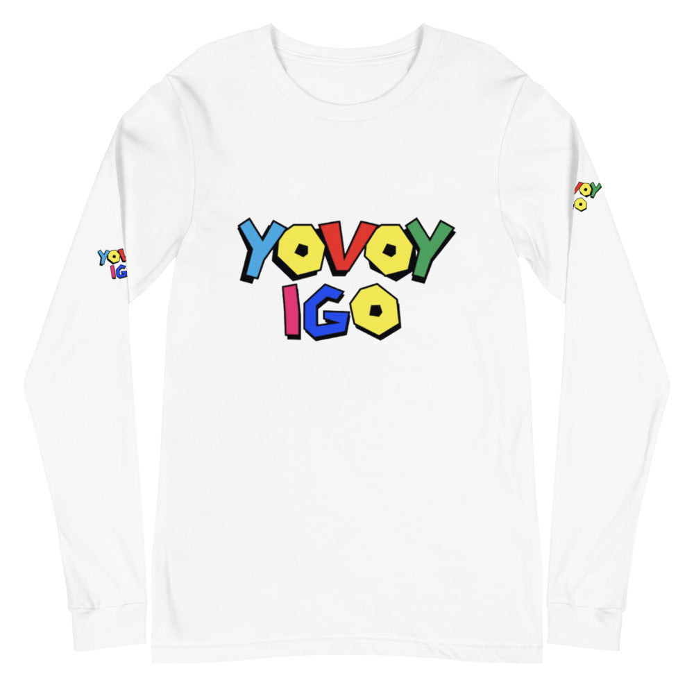 Unisex Long Sleeve”Colorful YOVOY IGO” Tee
